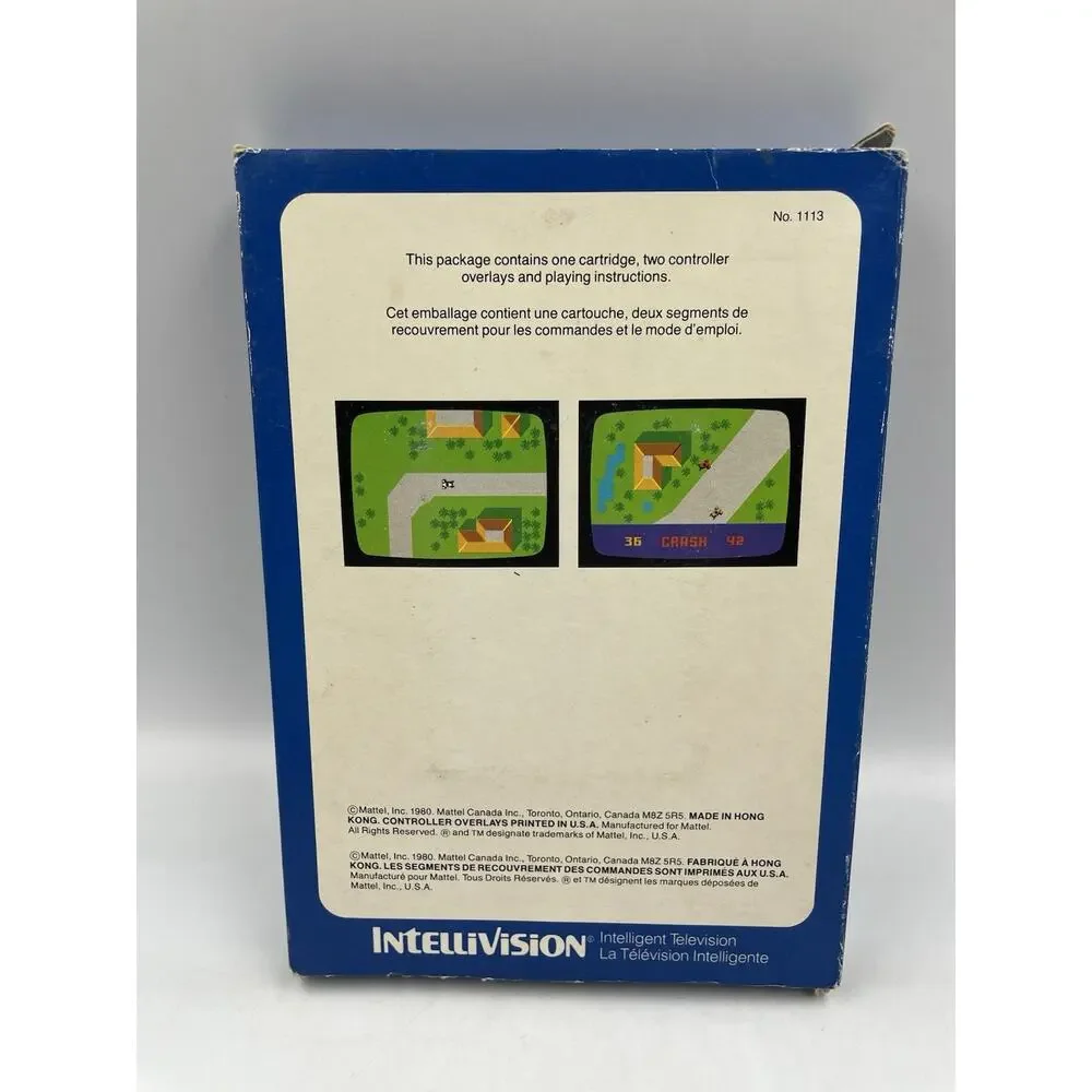 Auto Racing (Intellivision, 1980) COMPLETE IN BOX w/ OVERLAYS / TESTED